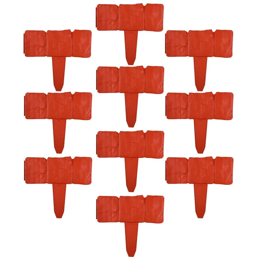 10-Piece Artificial Stone Block Garden Edging | Weatherproof