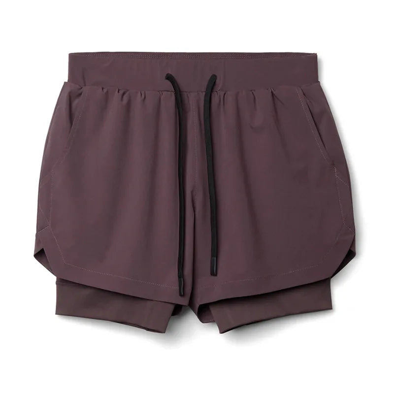 Men's 2-in-1 Running Shorts | Breathable Athletic Training