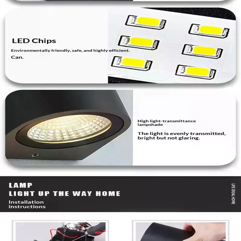Waterproof 5W COB LED Wall Sconce – Indoor & Outdoor Light
