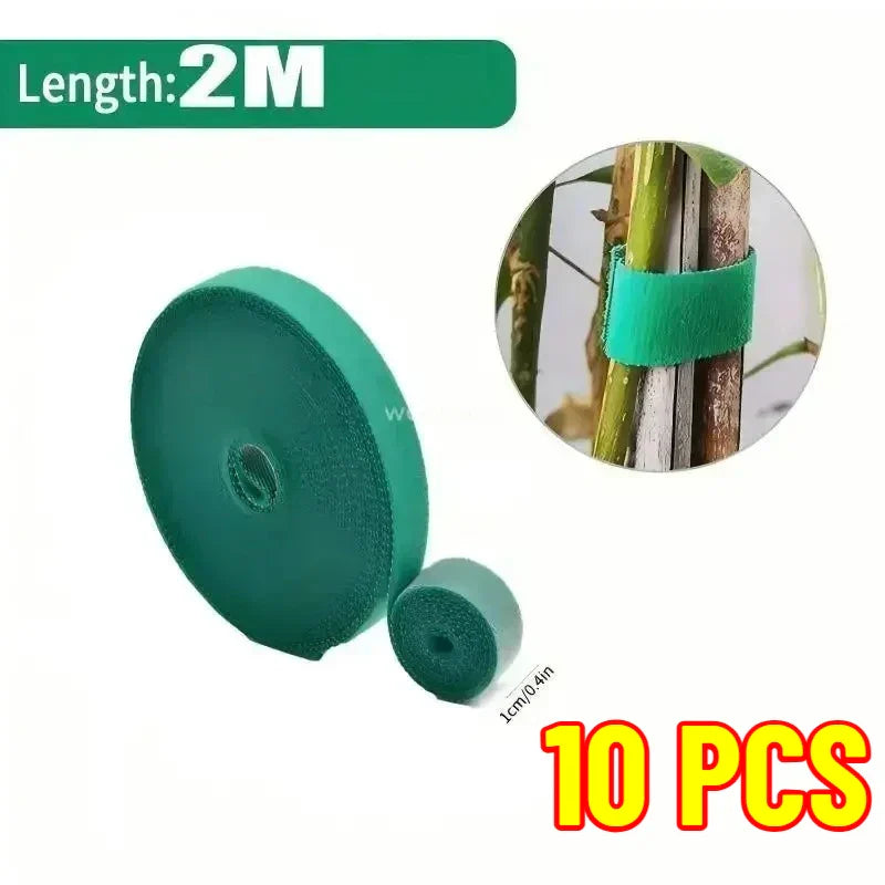 Self-Adhesive Nylon Plant Ties | Reusable Hook & Loop Garden Tape
