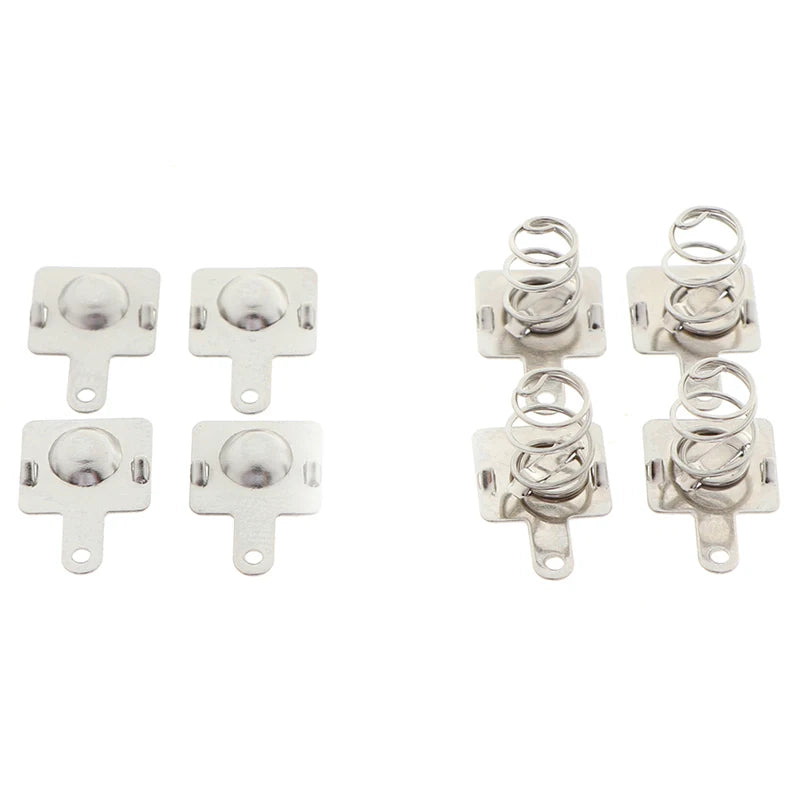 10 Pairs Battery Spring Contact Replacement Metal Batteries Spring Contact Plate For AA AAA Batteries Peaceful Pleasures Health and Wellness