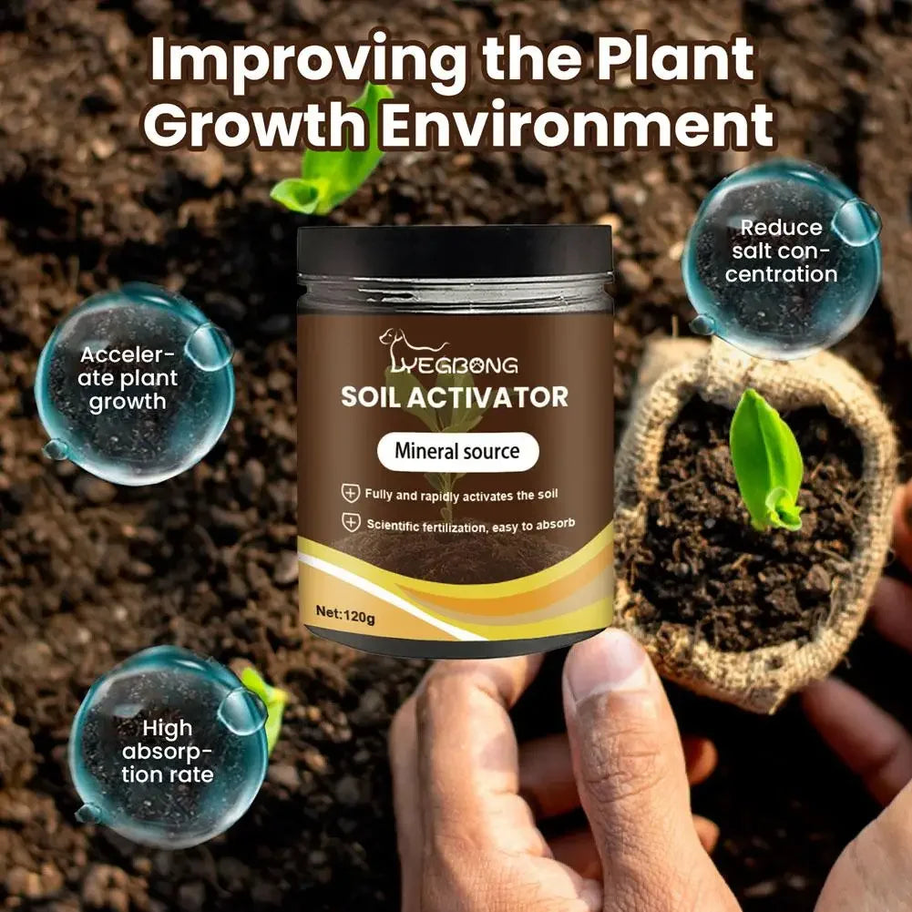 Mineral Source Soil Conditioner Universal Plant Fertilizer For Seedling Growth & Rooting Gardening Essential For Indoor Outdoor Peaceful Pleasures Health and Wellness