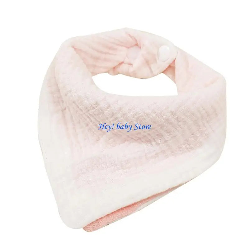Baby Drool Bib Double-Sided Bandana | Adjustable Snap Button