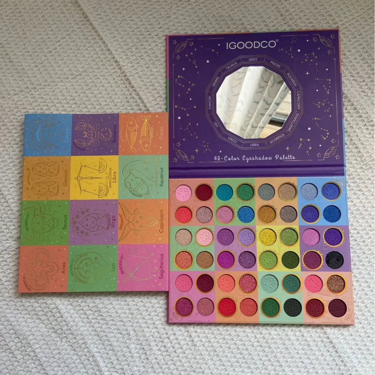 96-Color Shimmer Matte Glitter Eyeshadow Palette | Neon & Bold