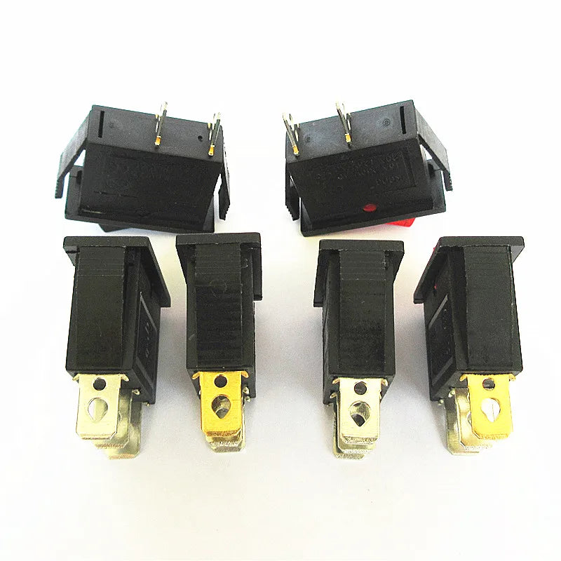5PCS KCD3 Rocker Switch ON-OFF ON-OFF-ON 2/3Position 2/3Pins Electrical Equipment With Light Power Switch 16A 250V / 20A 125V AC Peaceful Pleasures Health and Wellness