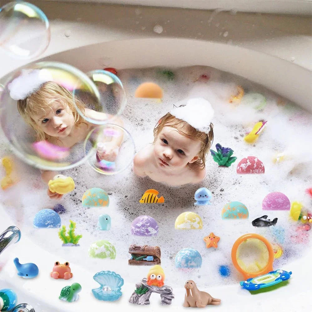 Kids Surprise Bath Balls with Toy Inside – Fun Bubble Bath Set