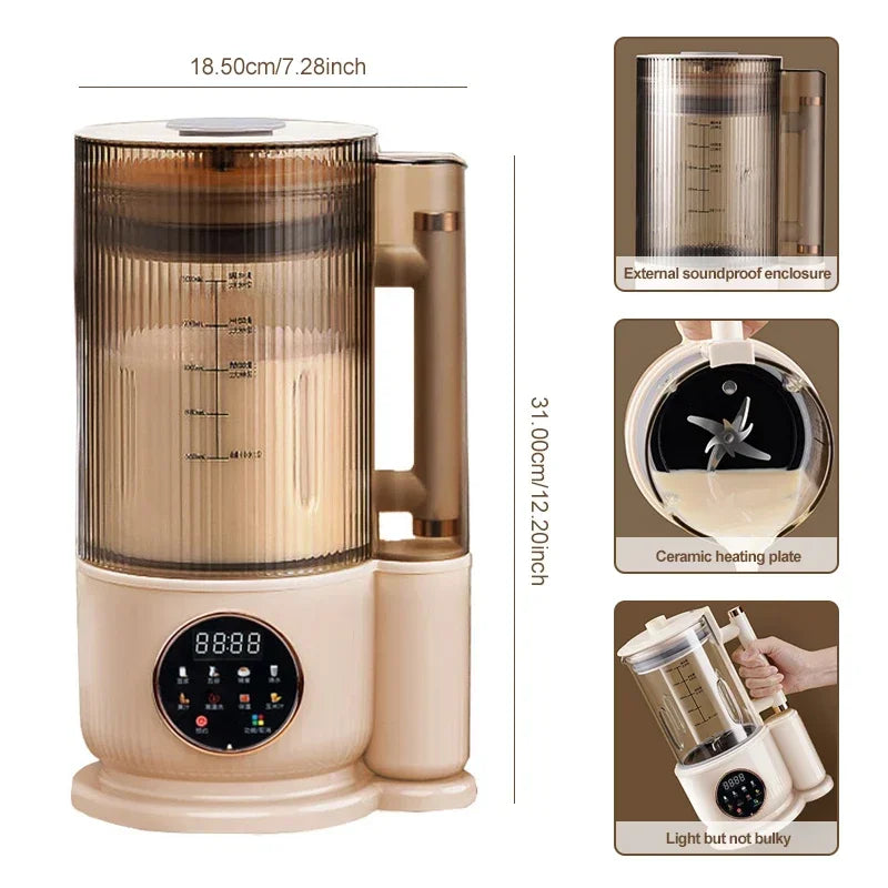 URGGU Smart Soy Milk Maker 1.5L – Electric Wall Blender
