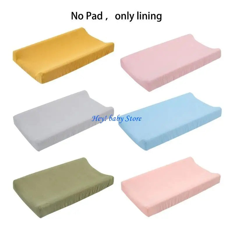 Muslin Diaper Changing Pad Cover – Soft, Breathable & Unisex