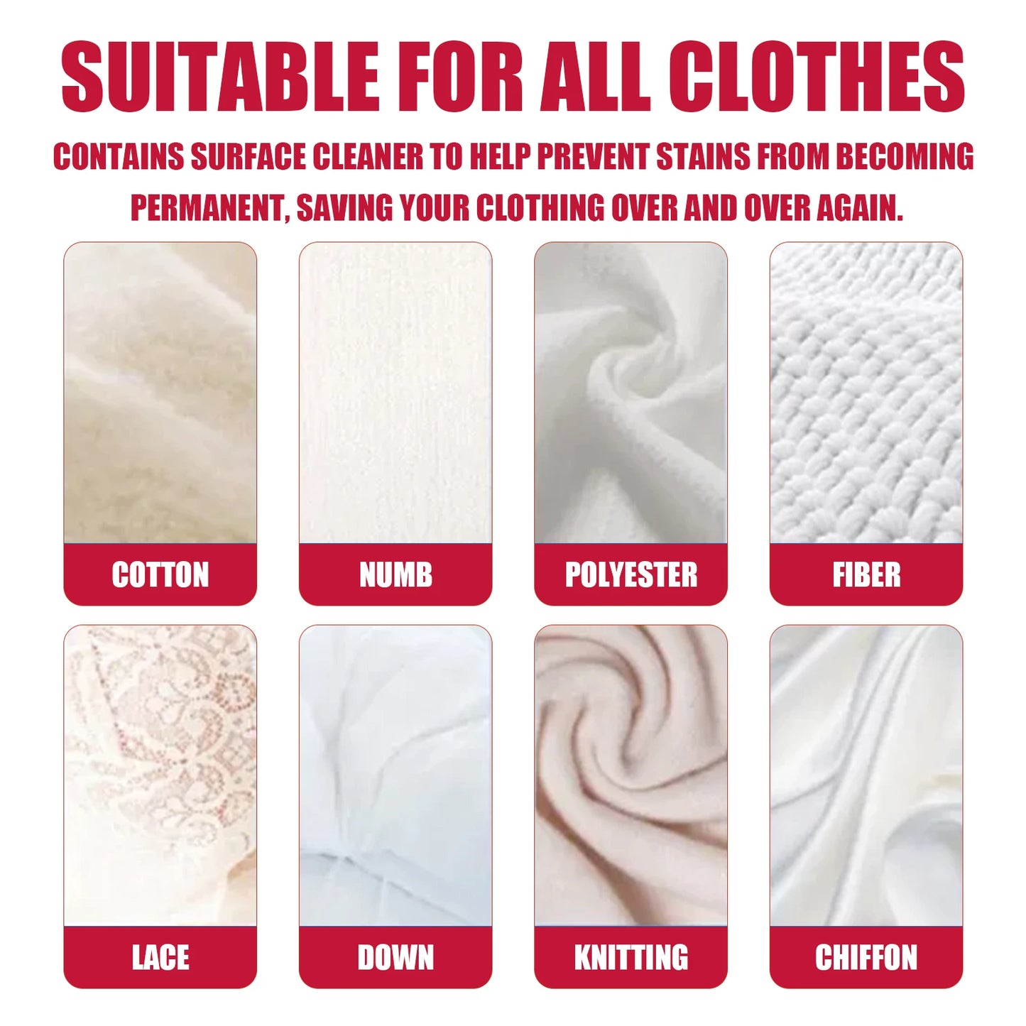 Clothing Stain Removal Wipes 20-Pack | Fast & Gentle