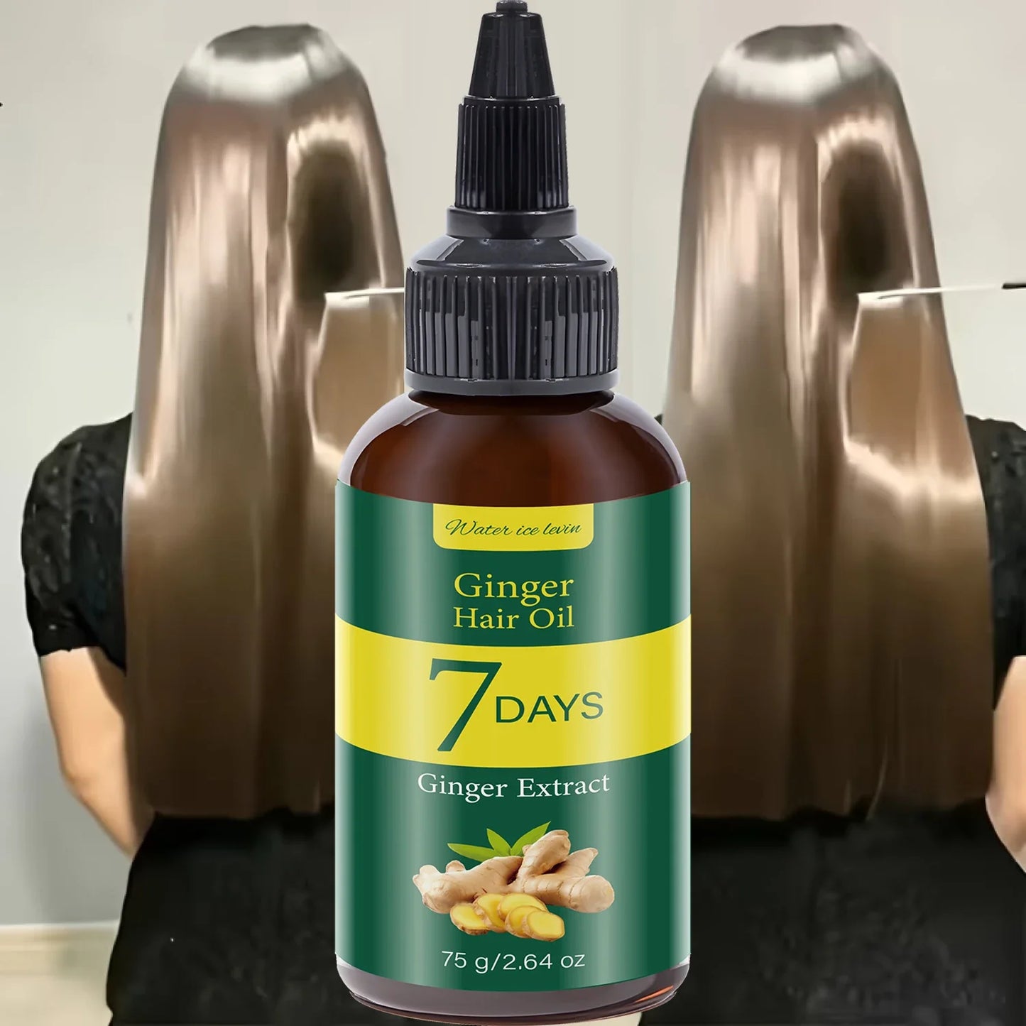 Ginger Hair Oil with Biotin & Keratin – 7-Day Smooth Hair