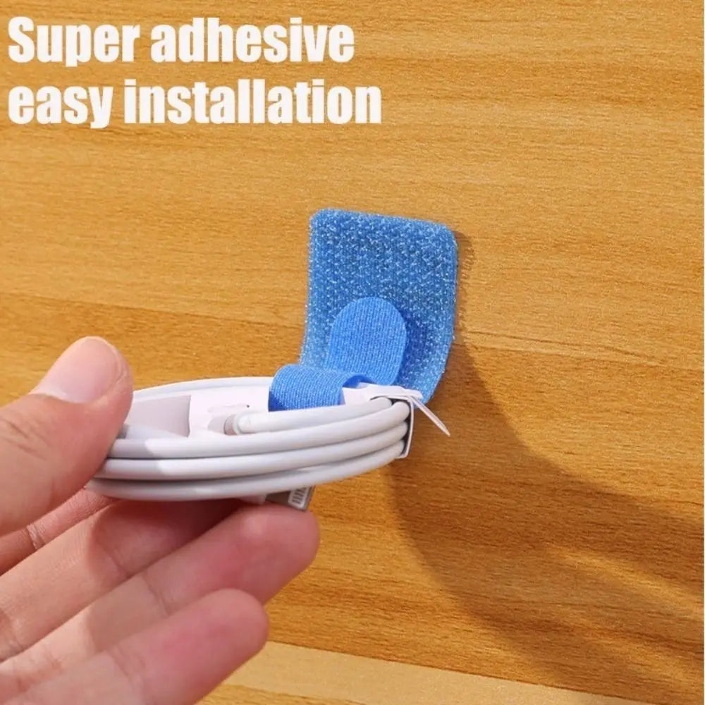 New Reusable Cable Ties Adjustable T-Type Wire Organizer Self Adhesive Rope Holder Peaceful Pleasures Health and Wellness