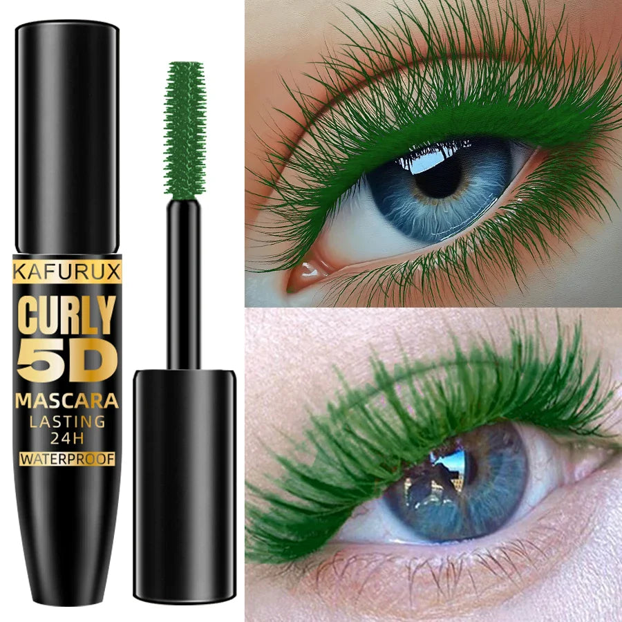 KAFURUX 5D Waterproof Mascara – Volume, Curl & 9 Colors