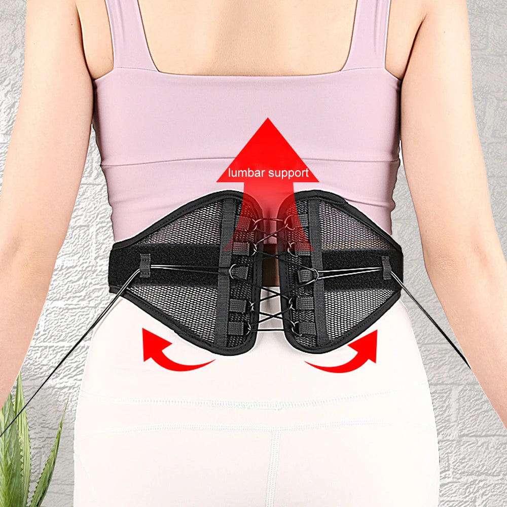 1PCS Back Brace for Women Men - Adjustable Lumbar Support Belt,Breathable & Strong Support Design For Herniated Disc,Sciatica Peaceful Pleasures Health and Wellness