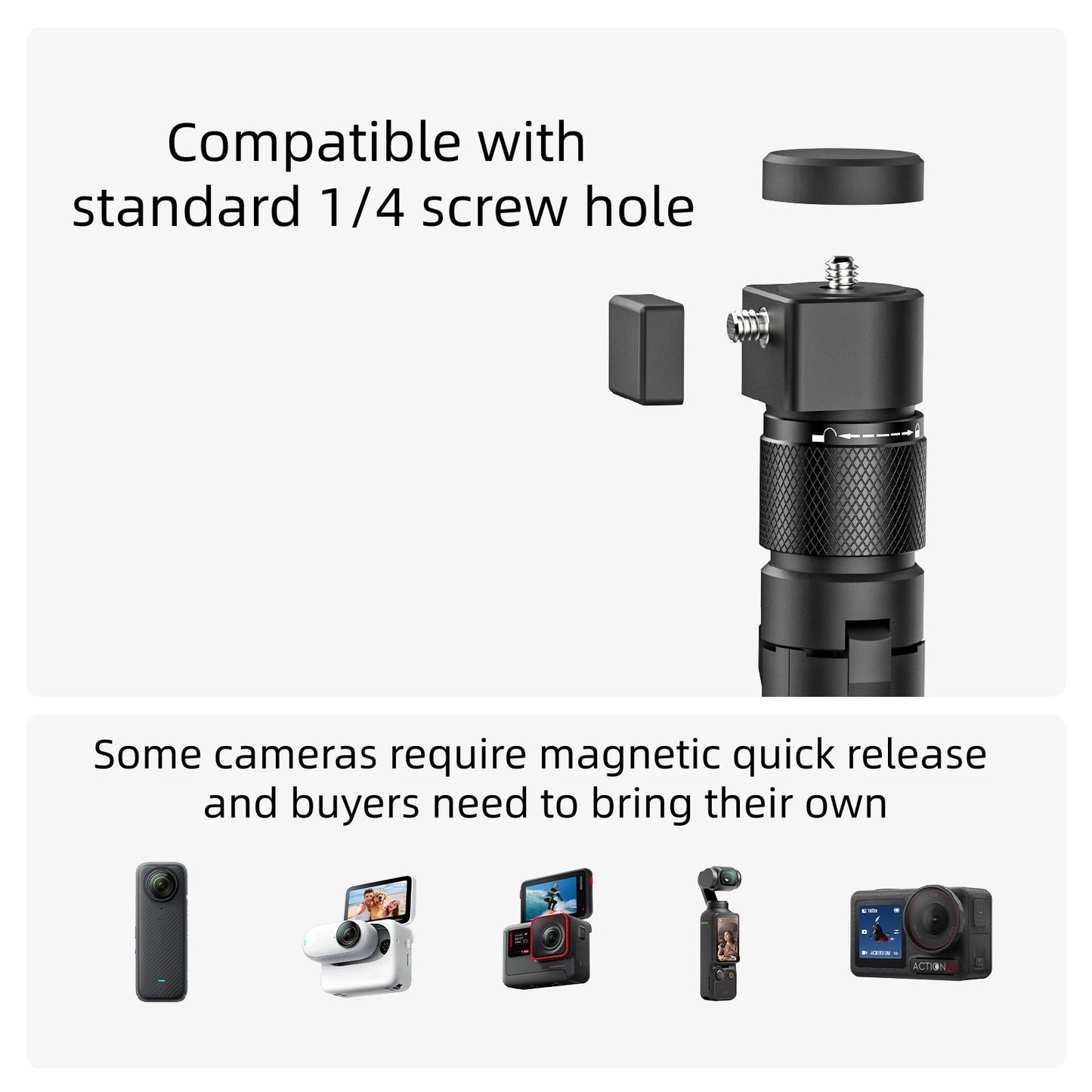 Rotating Handle Suitable For DJI OSMO360 Camera Suitable For Insta360 X4 X5 Selfie Stick Handle +120cm Selfie Stick Peaceful Pleasures Health and Wellness