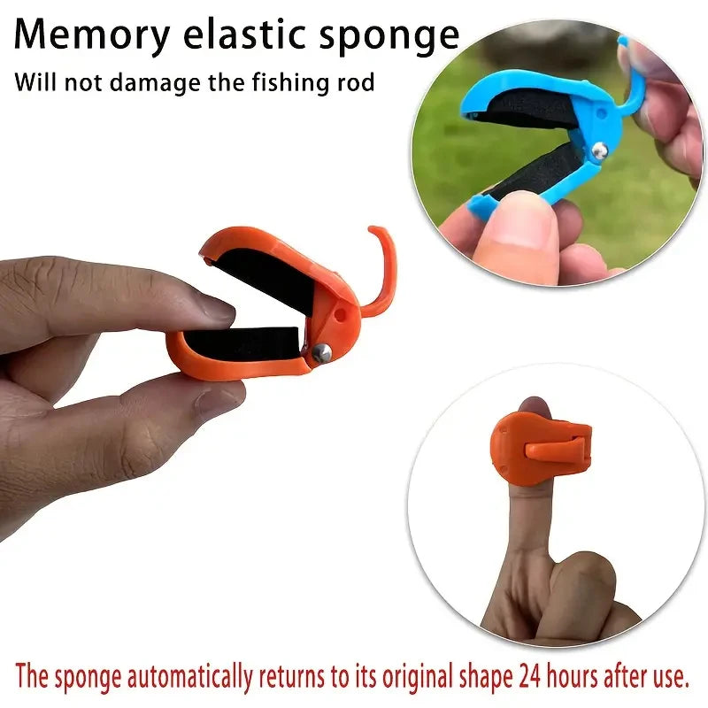 2- Quick-attach Fishing Rod Clip-tool-free Hand Holder 2-Piece