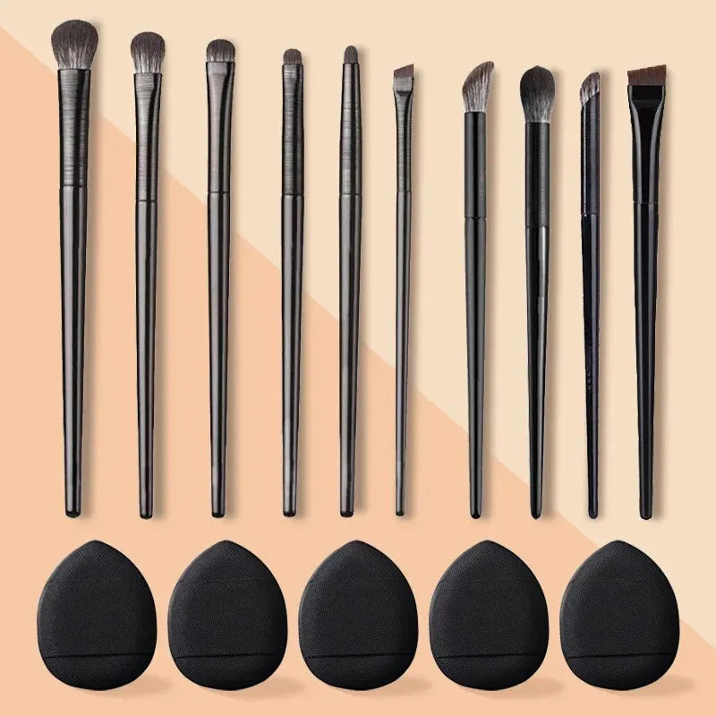 10-Piece Soft Bristle Eye Makeup Brush Set – Eyeshadow & Liner