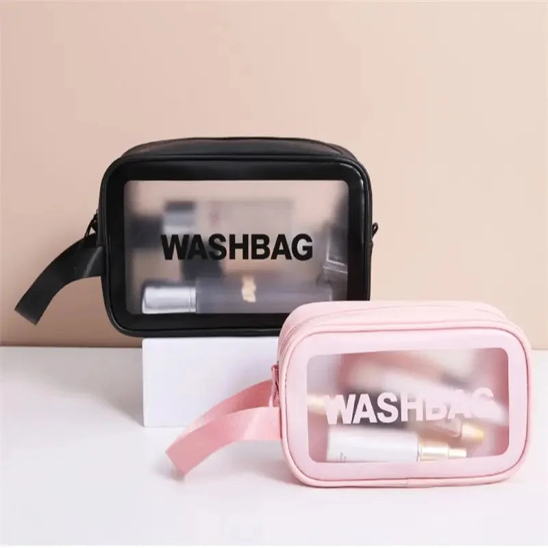 Large Clear PVC Travel Cosmetic Bag – Waterproof & Dustproof