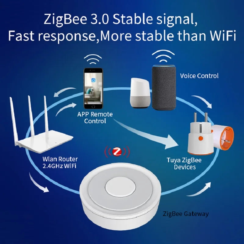 Tuya 16A EU Smart Power Plug Zigbee 3.0 Outlet Child Lock Smart Socket Remote Control Work With Alexa Google Home Peaceful Pleasures Health and Wellness