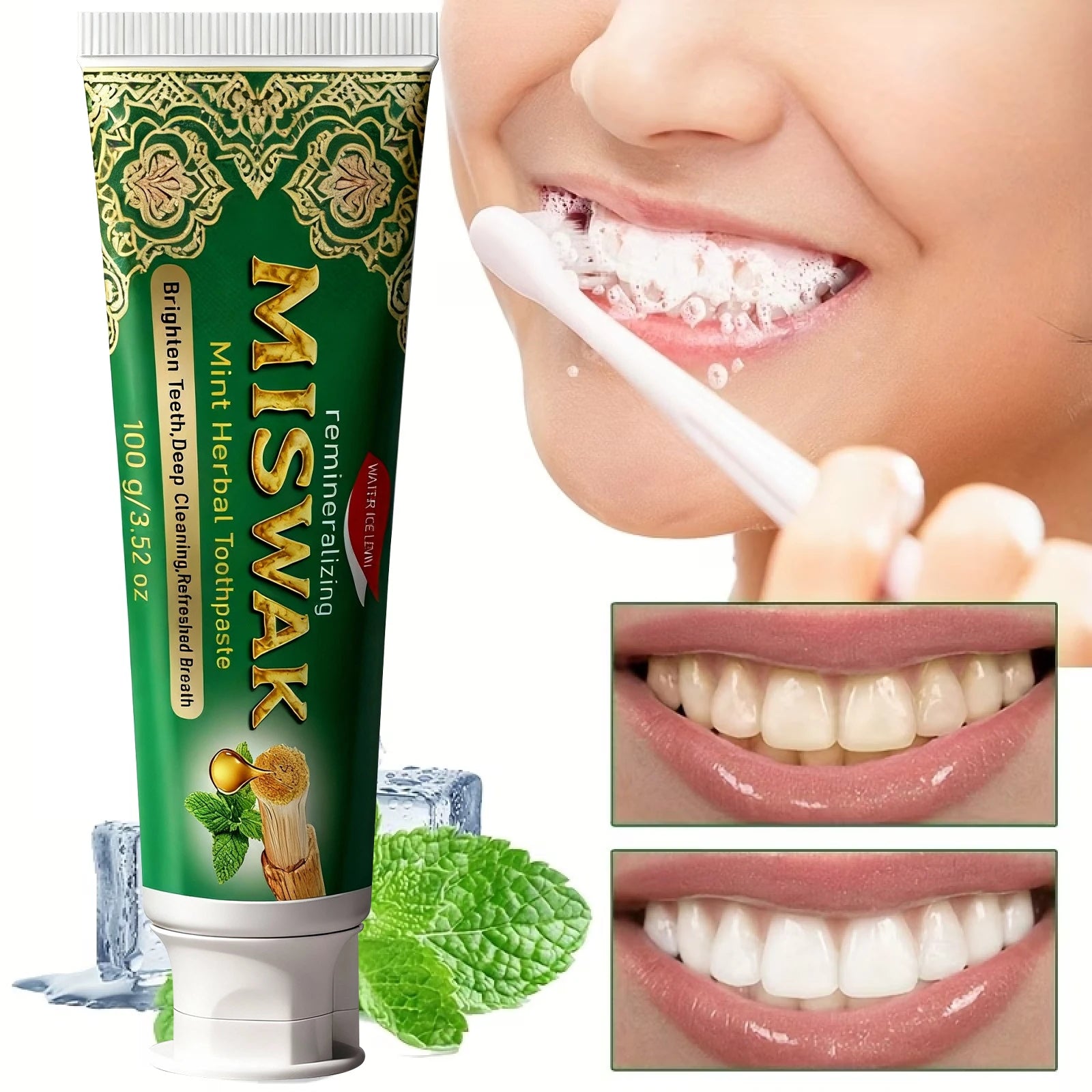 Hydroxyapatite Toothpaste – Enamel Protection, Vitamin C & Ceramide Whitening Toothpaste Peaceful Pleasures Health and Wellness