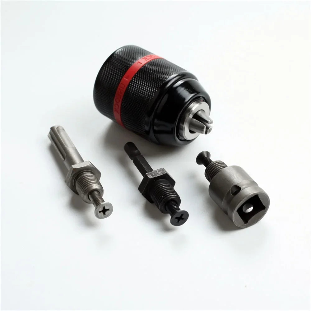 Keyless Drill Chuck 1/2-20UNF 1.5–13mm | Hex SDS Square Adapter Peaceful Pleasures Health and Wellness