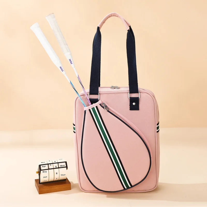 Large Tennis & Badminton Bag with Shoe Compartment | Nylon Racket Sports Bag Peaceful Pleasures Health and Wellness
