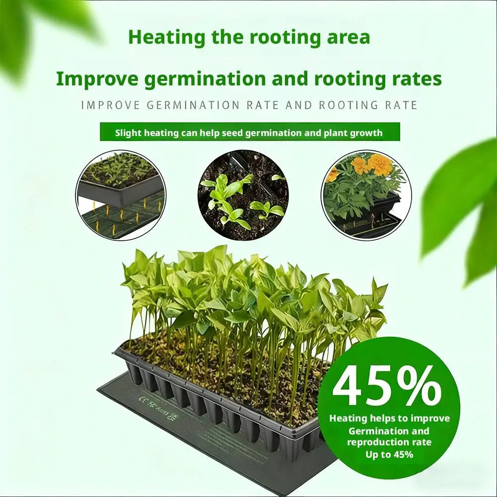 USB Plant Seedling Heat Mat – 8.5W Warming Pad for Indoor Plants & Reptiles Peaceful Pleasures Health and Wellness