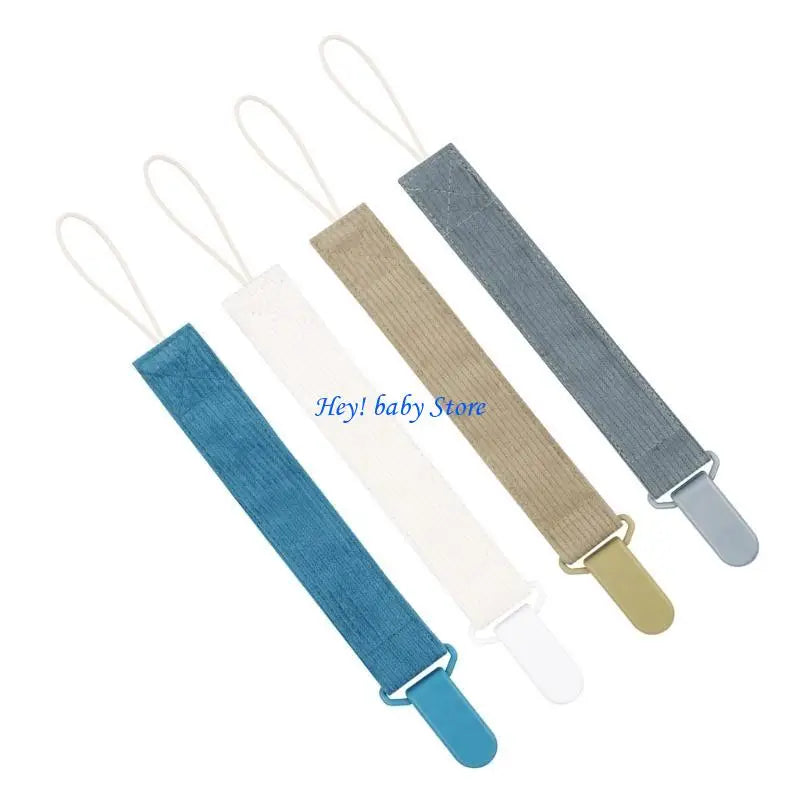 Baby Pacifier Chain Clip Holder Strap – 4 Pack for Newborns