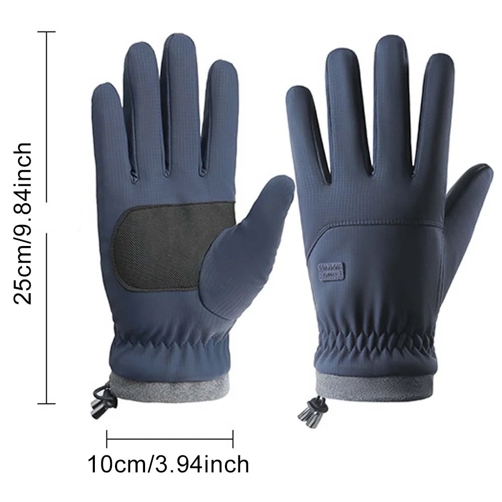 1 Pair Winter Outdoor Cycling Sports Gloves Men's Women's Winter Running TouchScreen Full-finger Gloves Christmas Halloween Gift Peaceful Pleasures Health and Wellness