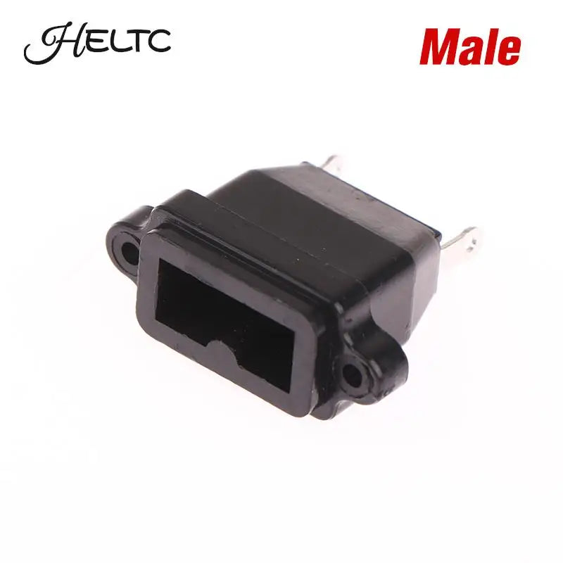 2-Pin DC Power Plug Connector | 2-Core EU Socket 250V 10A Power Plug Connector Peaceful Pleasures Health and Wellness male