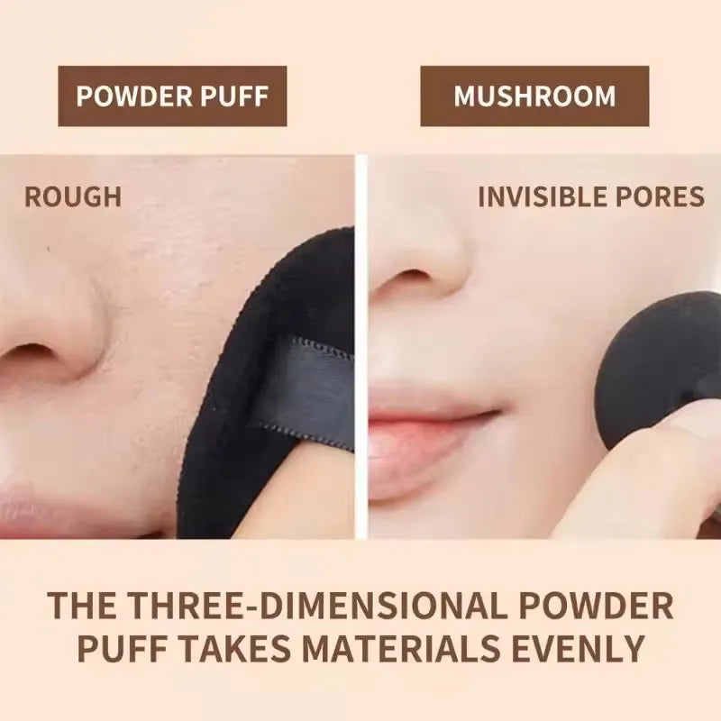 Mushroom Head Air Cushion, CC Cream Natural Moisturizing Foundation Concealer Whitening Oil-control Makeup Cosmetics BB Cream Peaceful Pleasures Health and Wellness