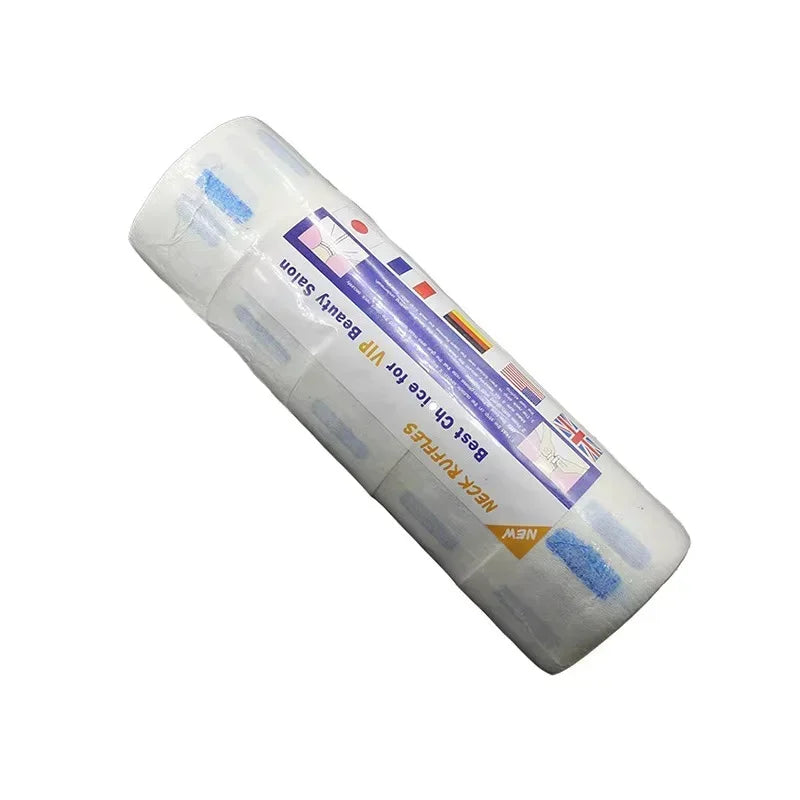 10/5 Rolls Disposable 1 Roll Hair Cutting Accessory Neck Paper Adjustable Barber Dedicated Salon Hairdressing White Neck Strips Peaceful Pleasures Health and Wellness 5 Rolls White