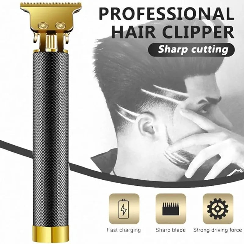 Carving Vintage Hair Clipper T9 Professional Hair Cutting Machine USB Rechargeable Beard Hair Trimmer Portable Barber Shaver Peaceful Pleasures Health and Wellness