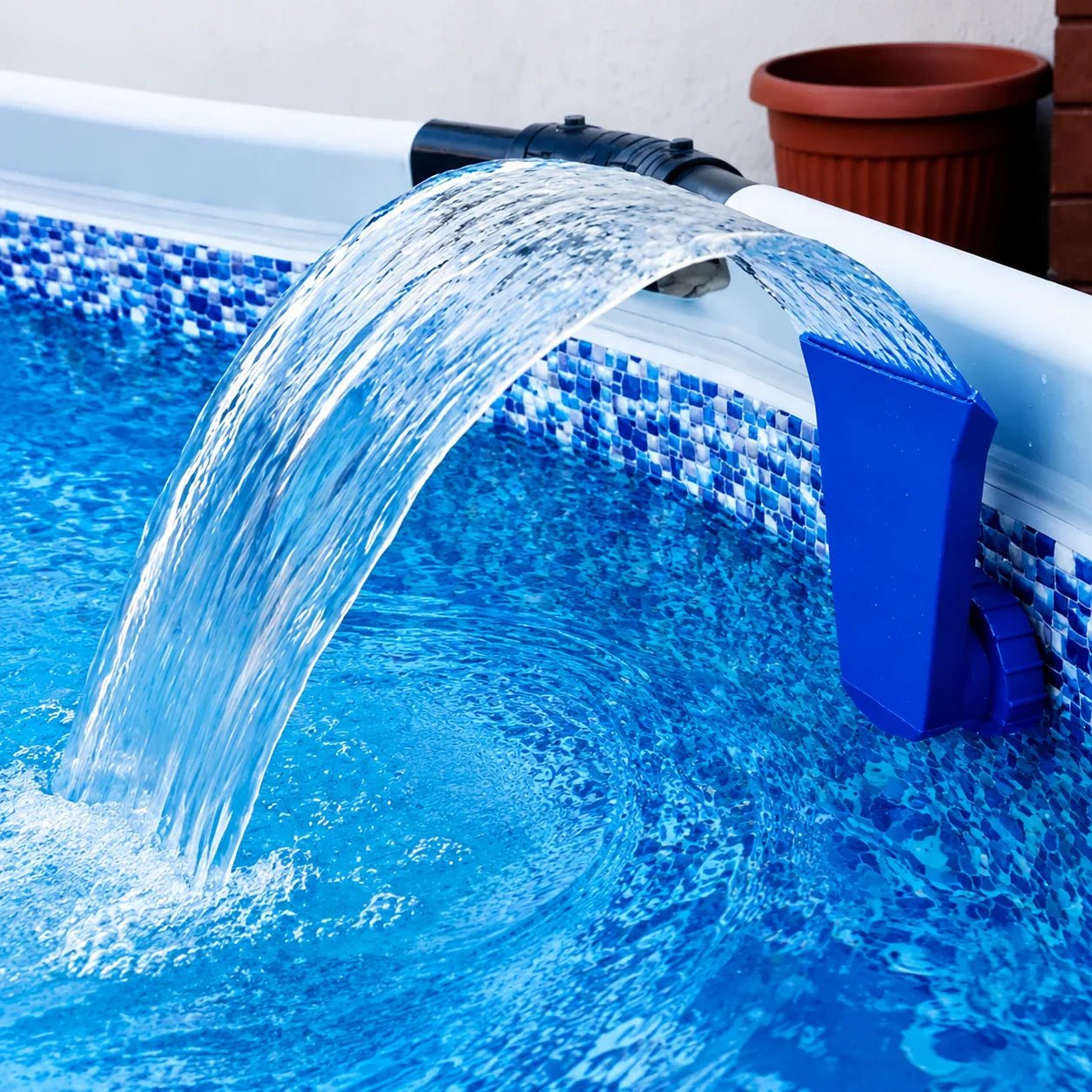 Pool Waterfall Fountain Nozzle | Direct Mount Spray Jet