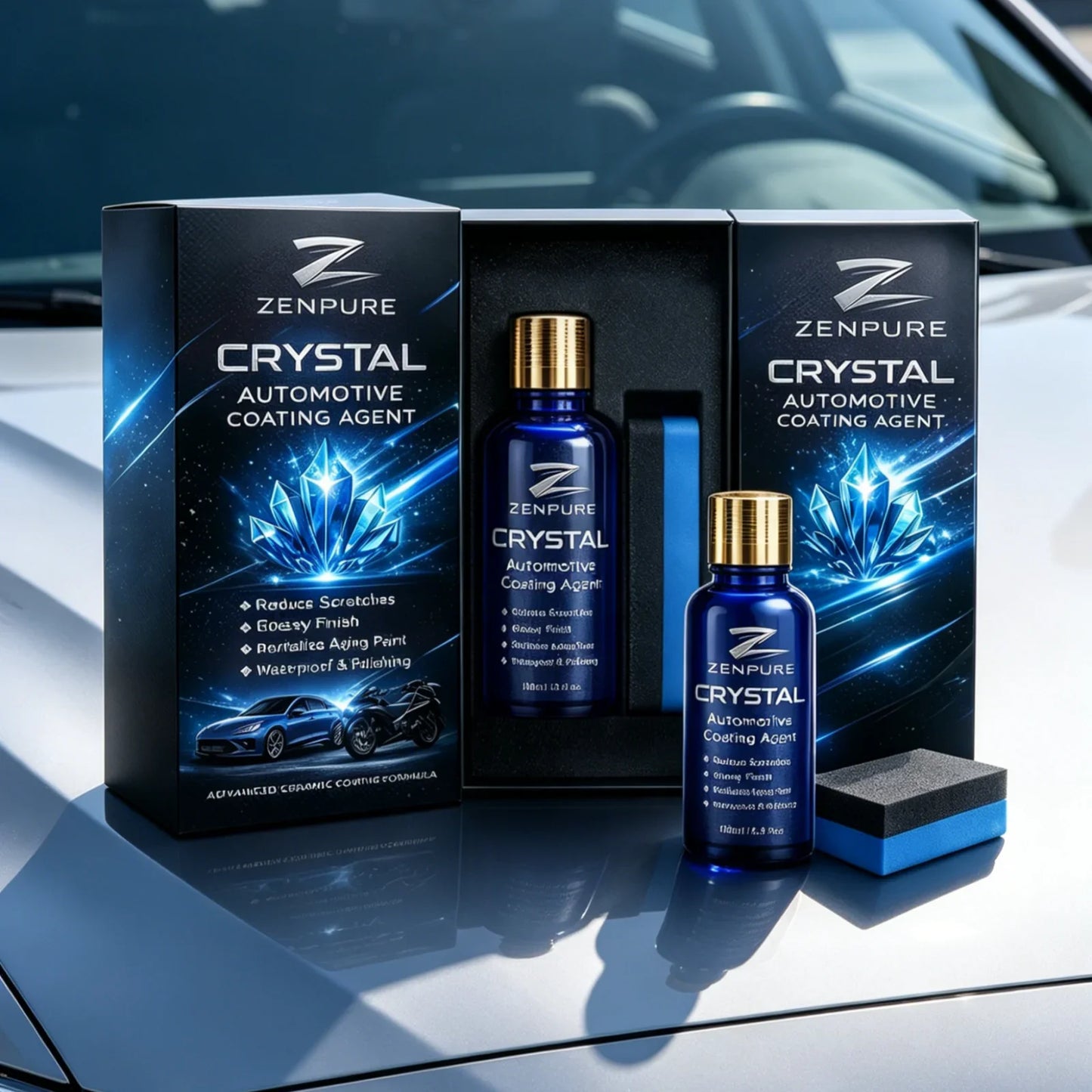 Crystal Car Paint Coating Agent – Glossy, Waterproof 100ml