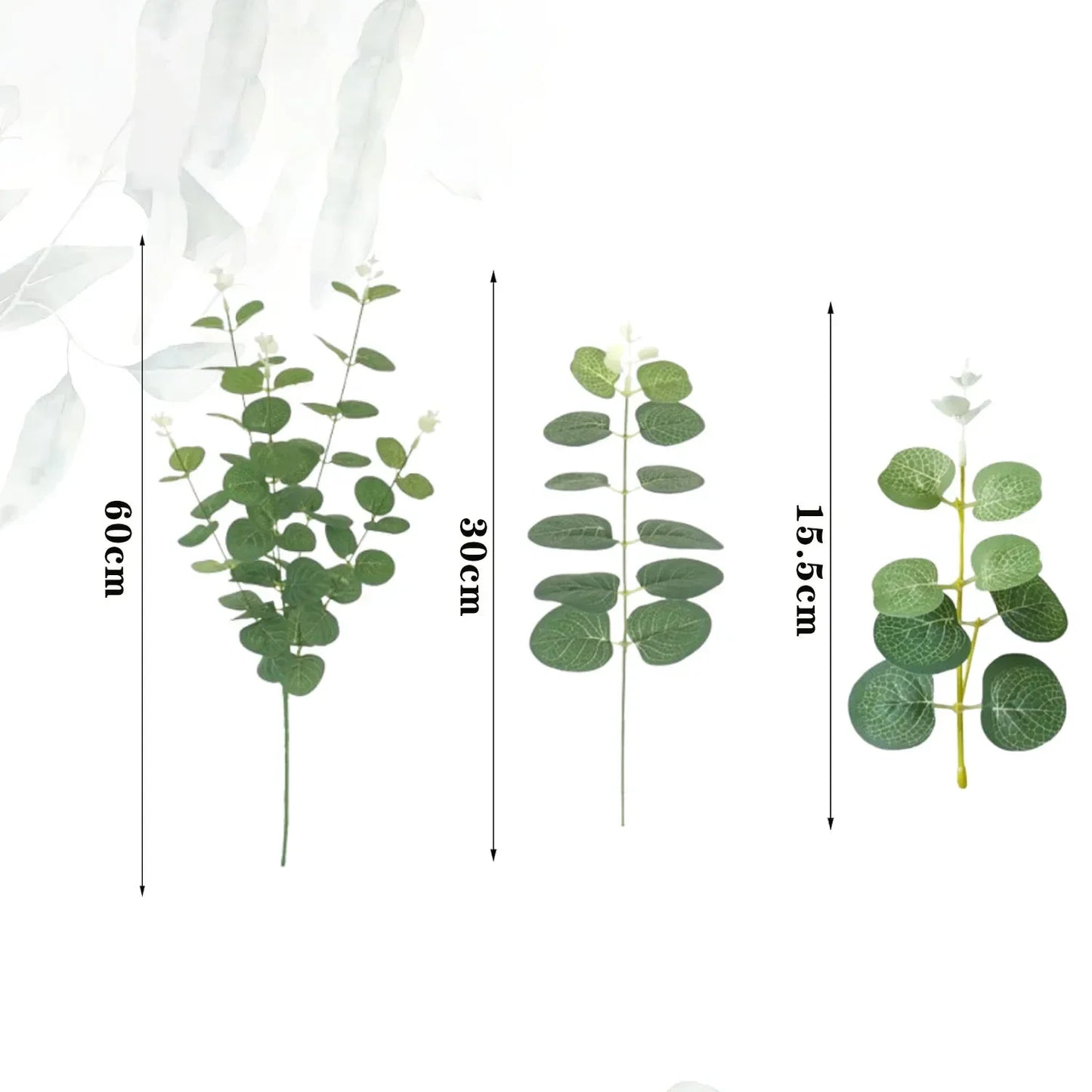 Artificial Eucalyptus Stems – 3 Styles Silver Dollar Leaf Picks