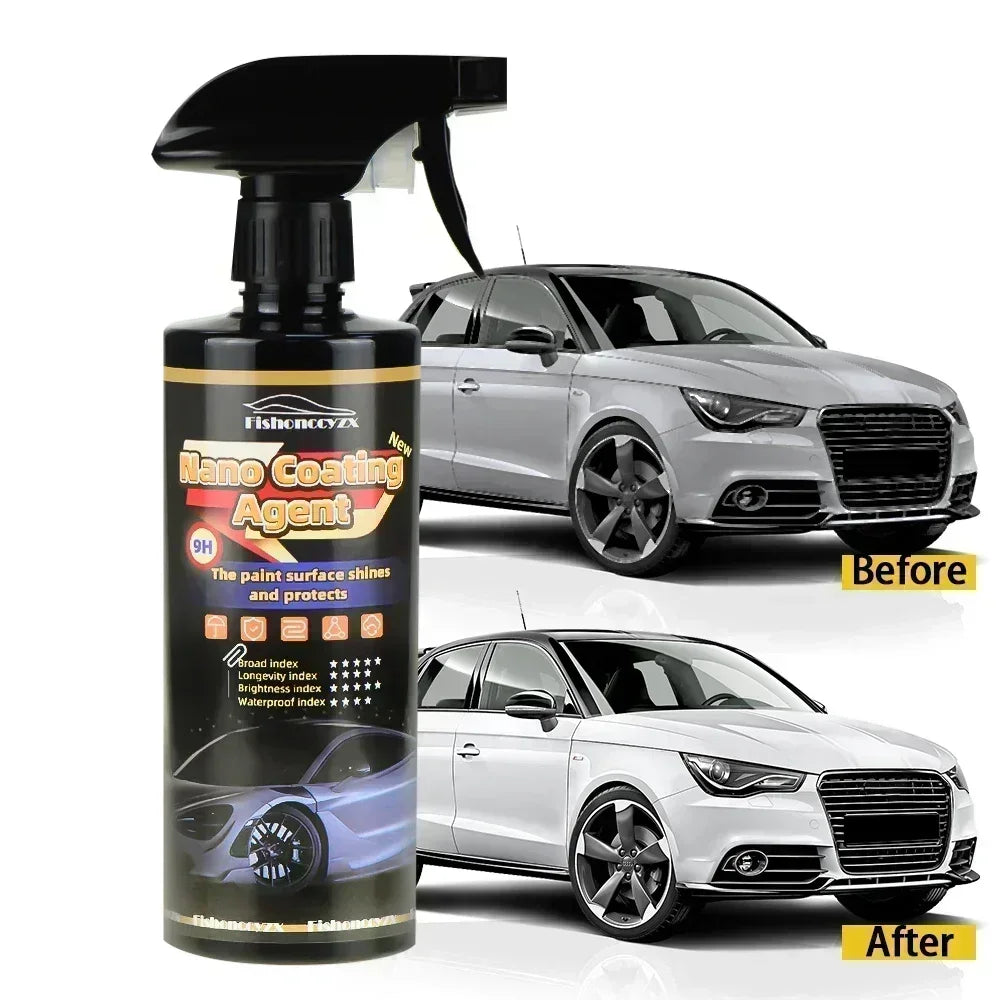 9H Nano Ceramic Car Coating Liquid Glass Plated Crystal Hydrophobic Waterproof Polishing Paint Hardness Car Polish Liquid Peaceful Pleasures Health and Wellness