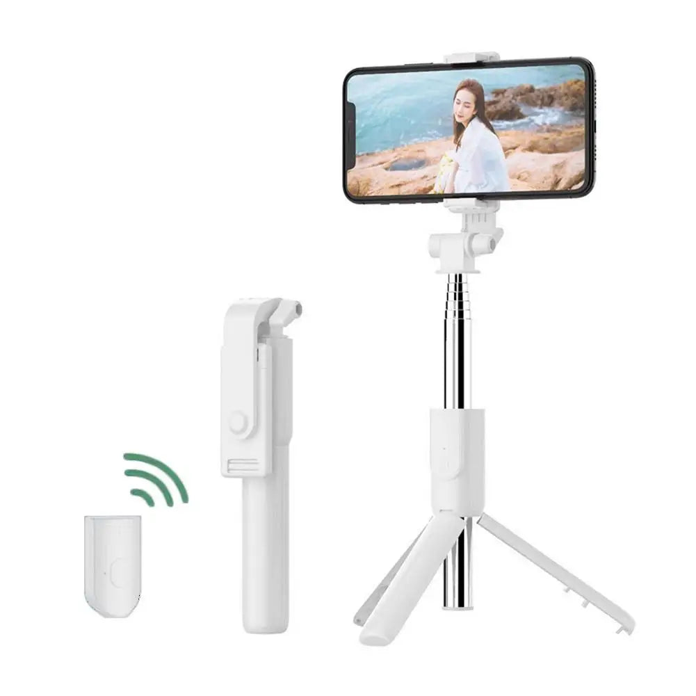 Extendable Selfie Stick Tripod with Wireless Remote & Fill Light