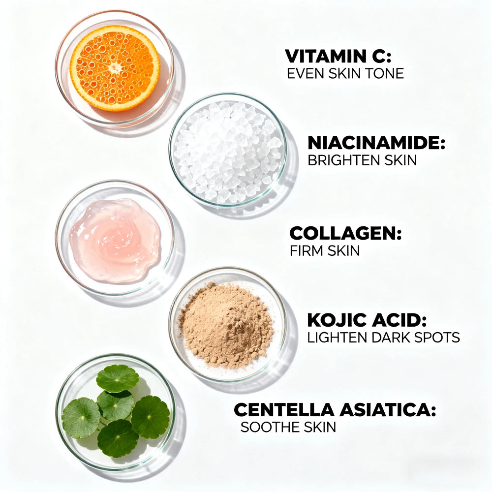 SUYARUN Vitamin C Serum - Brightening & Anti-Aging Face Care, Reduces Dark Spots & Wrinkles, For All Skin Types, Free Shipping. Peaceful Pleasures Health and Wellness