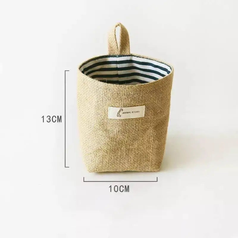 Cotton Linen Hanging Storage Bag | Door, Wall & Bathroom