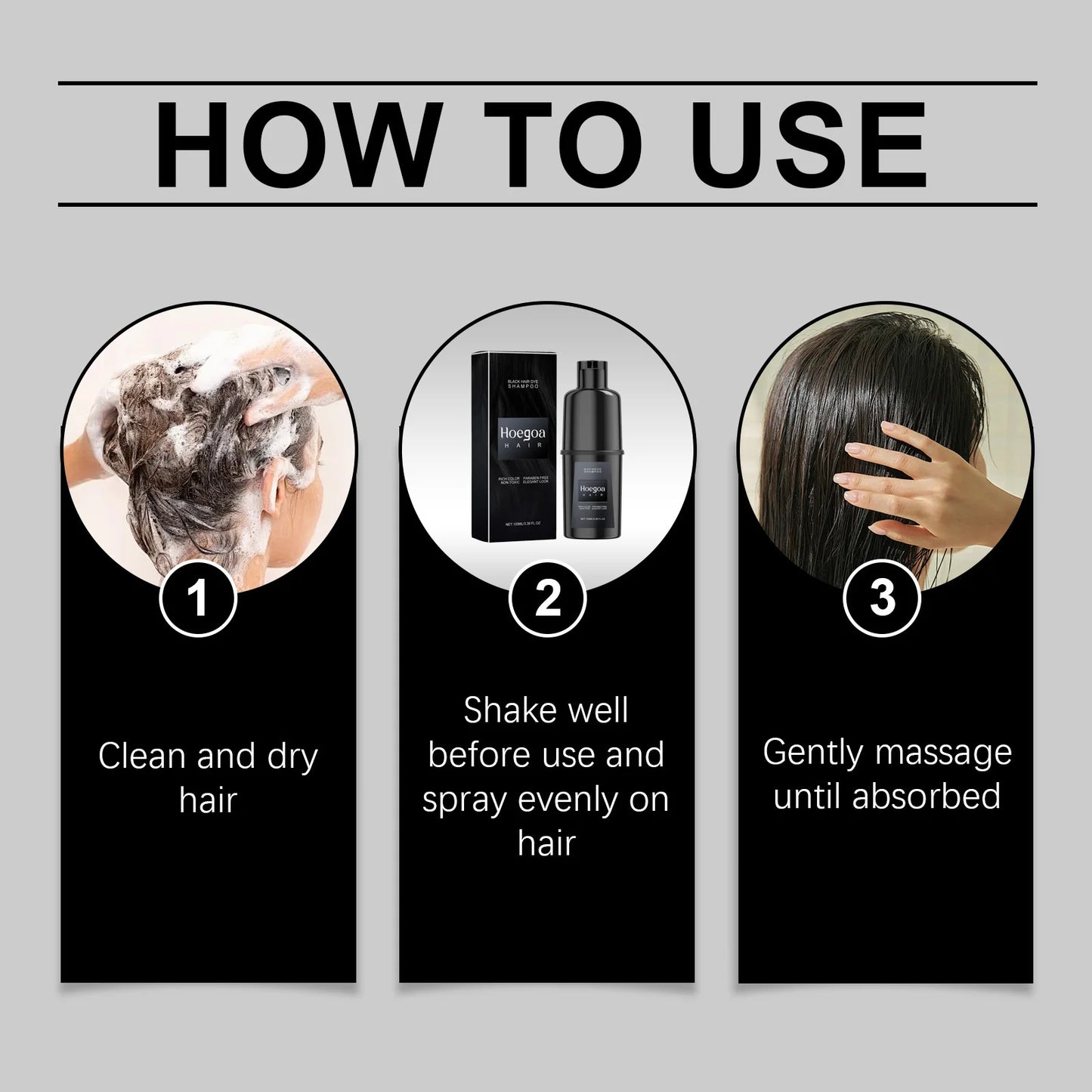 Herbal Hair Dye Shampoo – Nourishing Color in 15 Min, Multi-Shade Peaceful Pleasures Health and Wellness