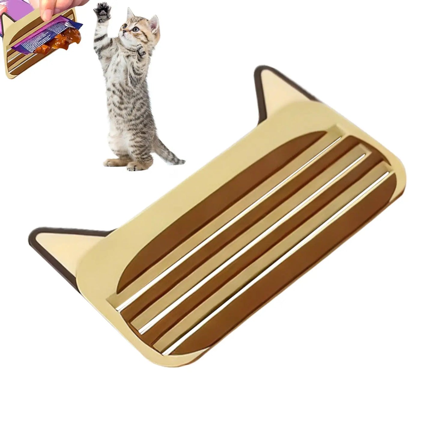 Cat Food Pouch Squeezer | 3D Cat Treat Dispenser Tool