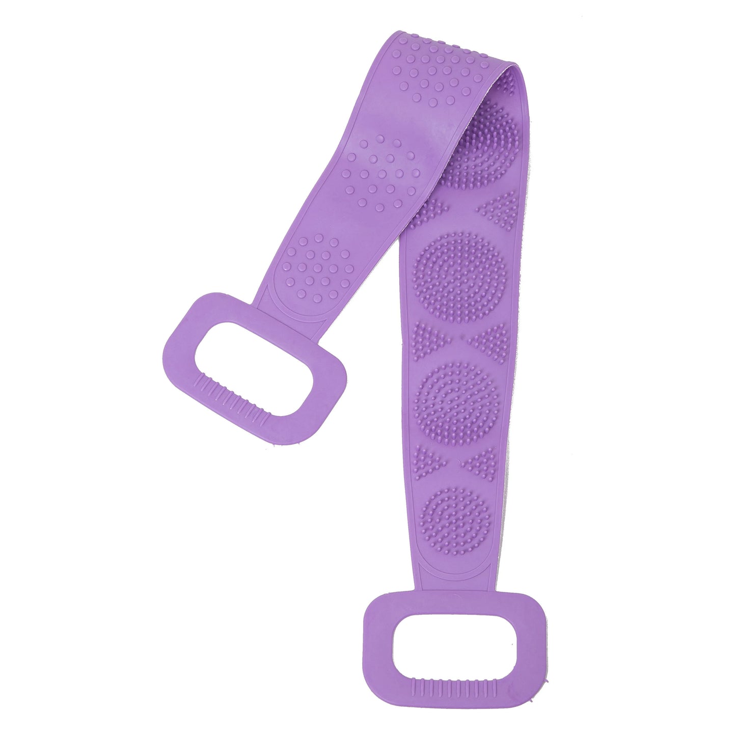 Silicone Body Scrubber Back Exfoliating Bath Brush Belt