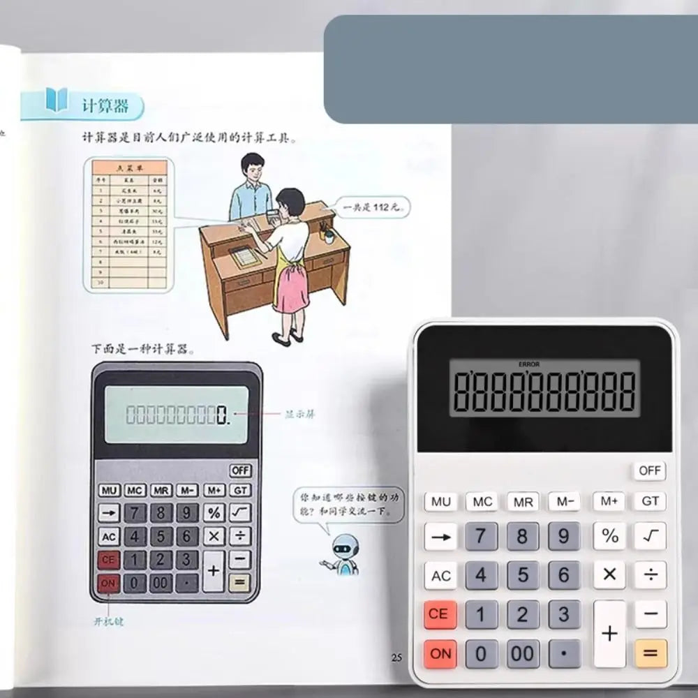 12-Digit Large Screen Business Calculator – Battery Powered