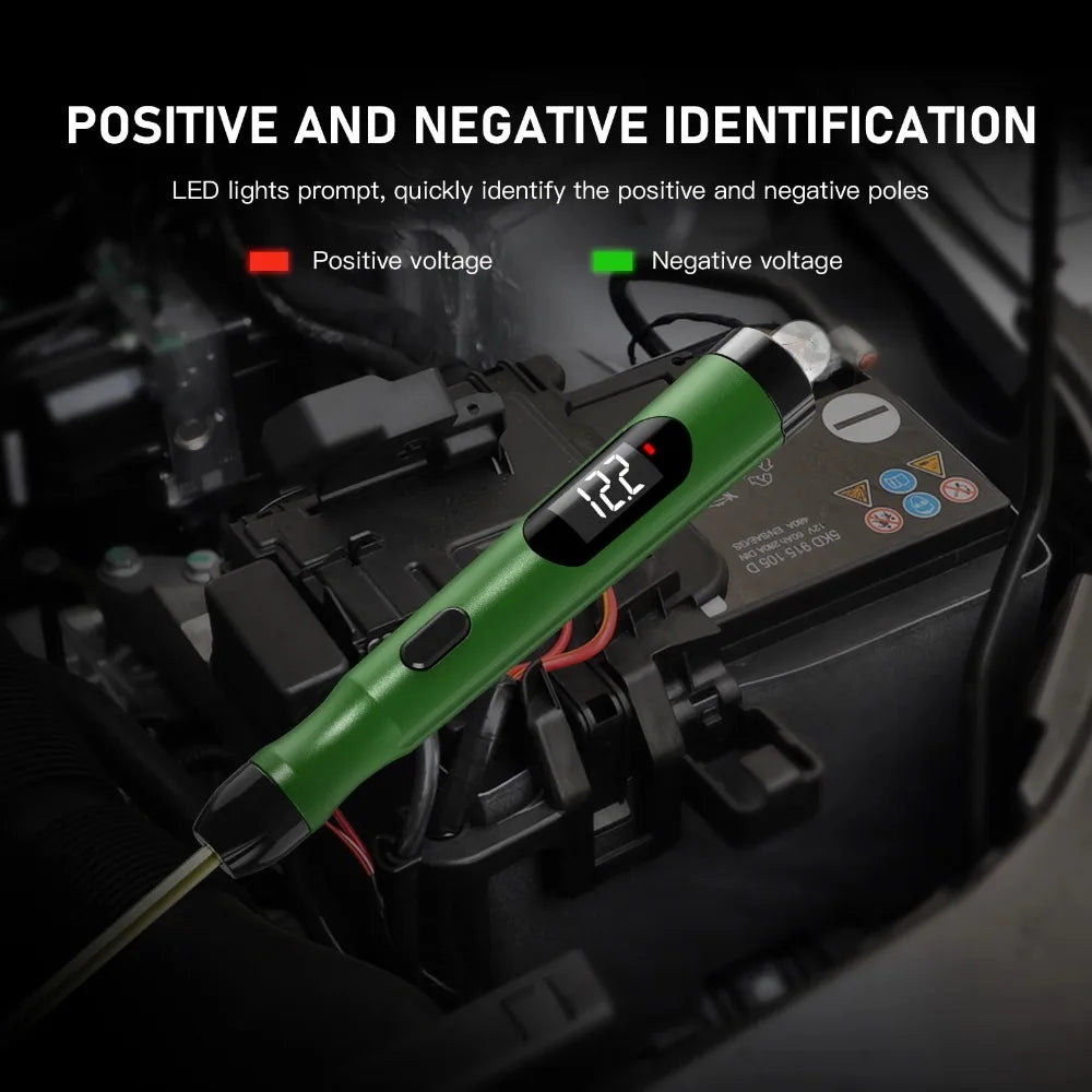 P50 Digital Car Circuit Tester Probe 5V-30V Voltage Test Pen Auto Electrical Diagnostic Tool for Garage Mechanic Repair Peaceful Pleasures Health and Wellness