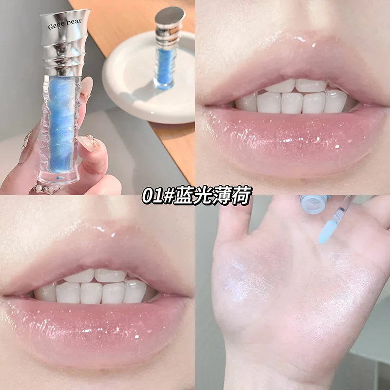 Mirror Shimmer Glass Jelly Lip Gloss | Moisturizing Lip Oil