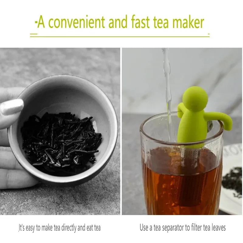 Stainless Steel Tea Infuser Kitchen Accessory Household Use Reusable Metal Makeup Brushes Massage Kitchen Dining Bar Garden Peaceful Pleasures Health and Wellness