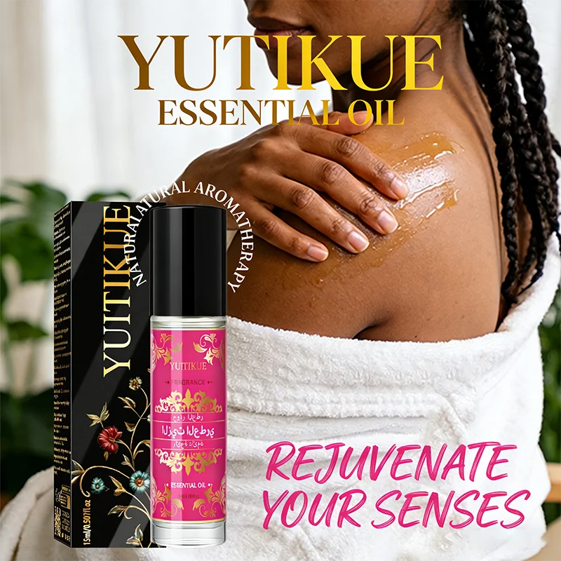Yuitikue Arabic Perfume Roll-On, 15ml Long-Lasting Fragrance Essential Oil for Body, Unisex Middle Eastern Style Perfume Peaceful Pleasures Health and Wellness