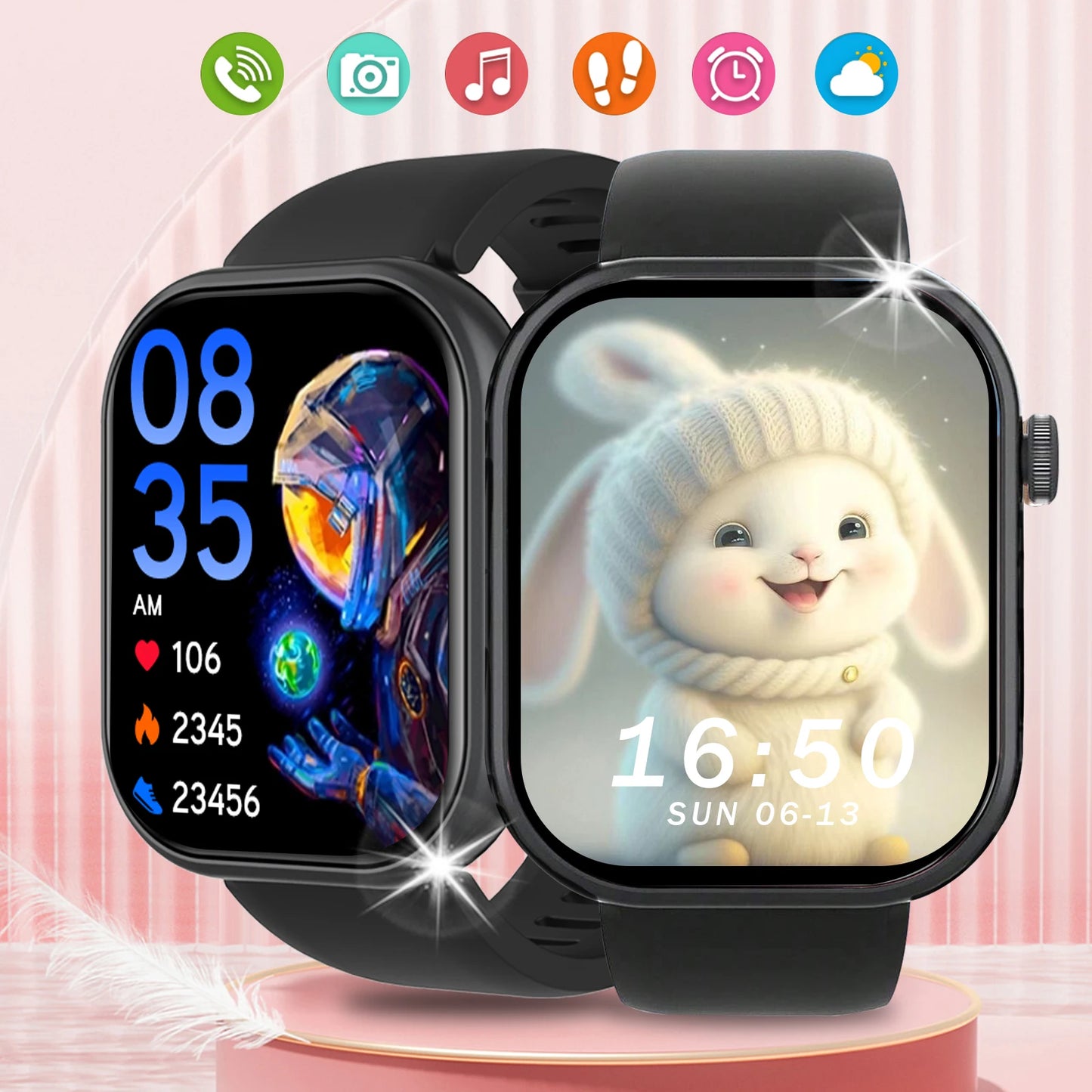 LOMAXFR Smartwatch – Wireless Calling, Multi-Sport, iOS & Android
