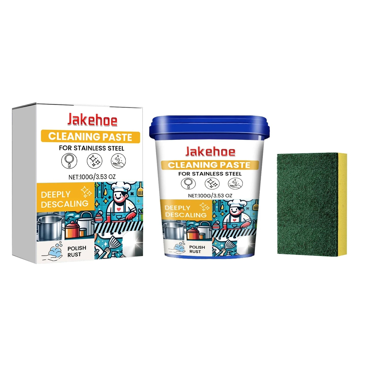 Stainless Steel Cleaning Paste – Rust Remover & Metal Polish