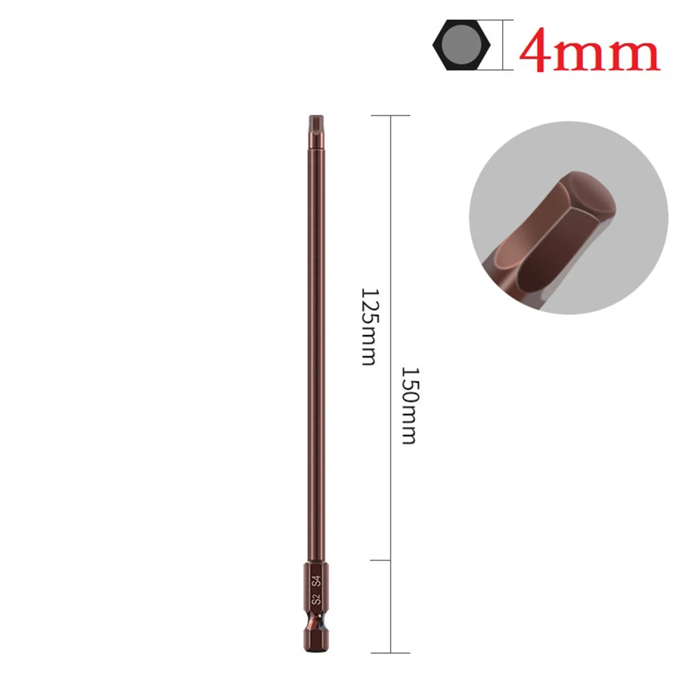 Hex Screwdriver Bits Alloy Steel Magnetic Head Screw Driver Wrench